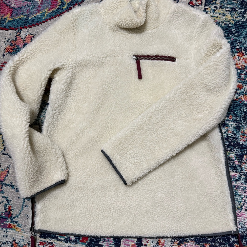 L.L. Bean Cream Cowl Neck Sweater